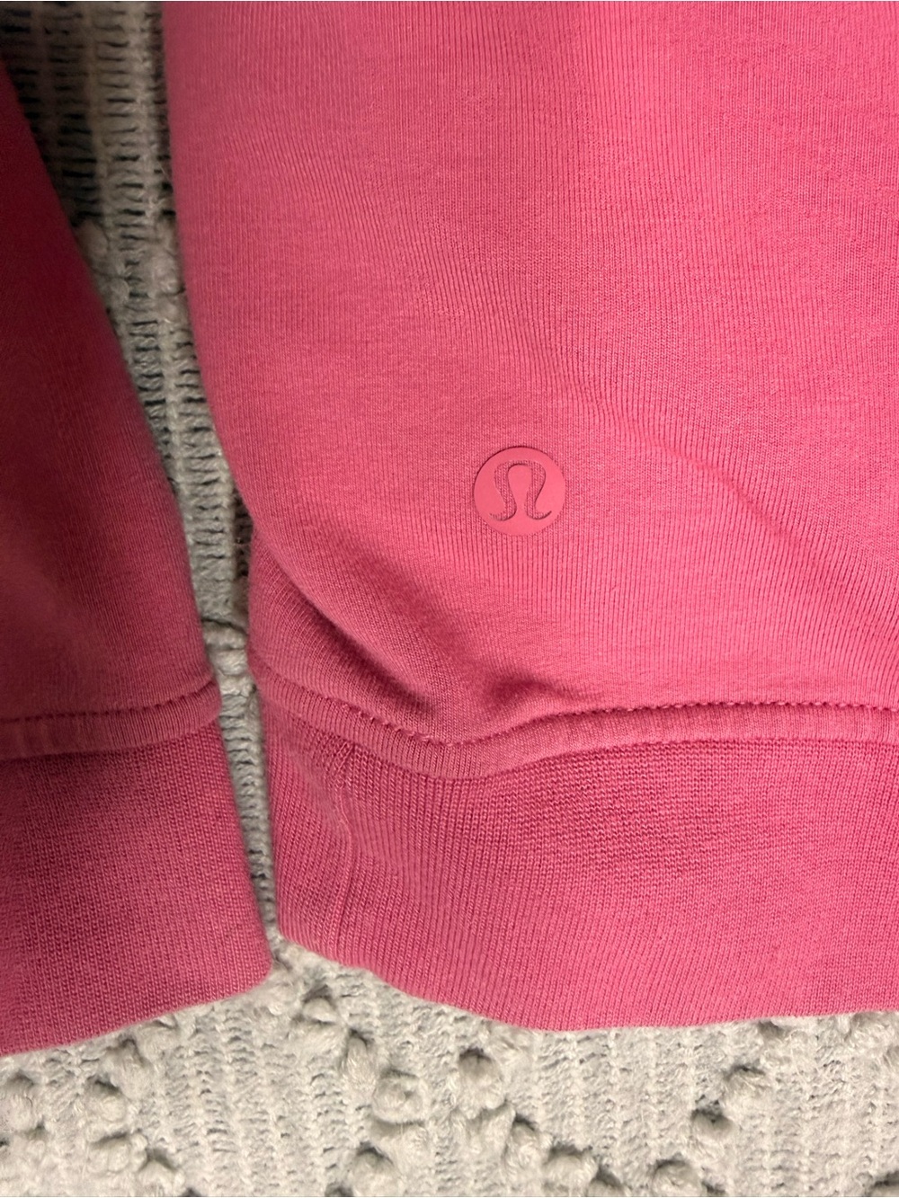 Great condition lululemon Pink Pullover Hoodie - Solid Color Cozy Sweatshirt - Picture 3 of 4